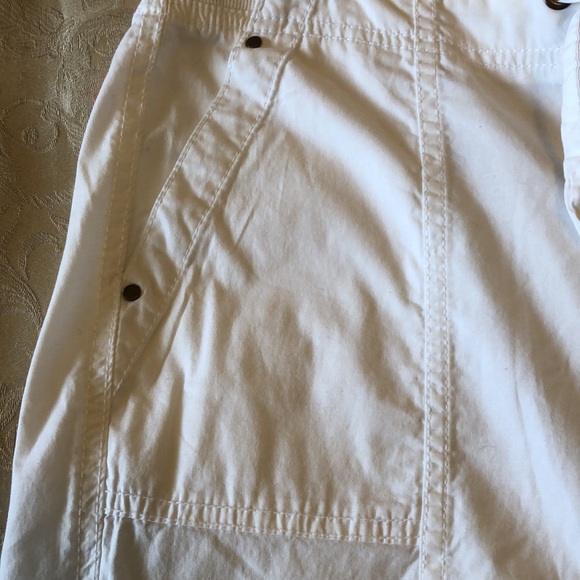 GEORGE SIZE 10 WOMEN’S WHITE CAPRIS ADJUSTABLE LENGTH ELASTIC WAIST - #073 - Picture 4 of 7